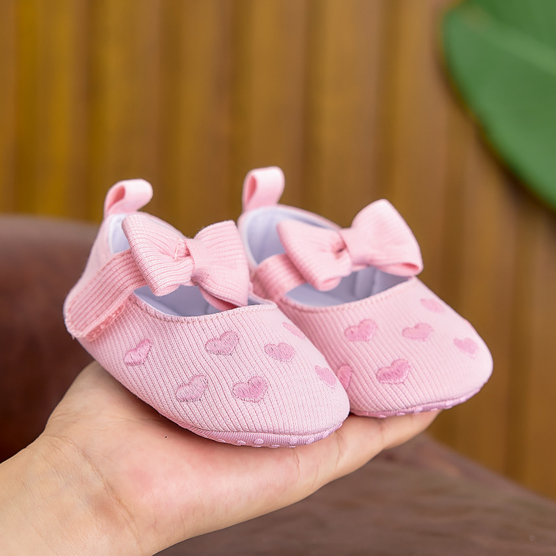 Princezine dječje cipele za bebe, prozračni pamuk gornji dio, Velcro kopčanje, za 12–36 mjeseci, proljeće–jesen, protuklizne potplate