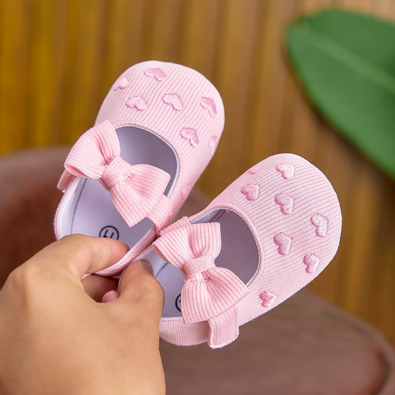 Princezine dječje cipele za bebe, prozračni pamuk gornji dio, Velcro kopčanje, za 12–36 mjeseci, proljeće–jesen, protuklizne potplate