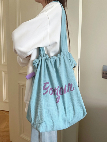 Poliesterska Tote torba, gradski stil, vertikalni kvadratni oblik, velika zapremina, otvoreni gornji dio, dvostruke naramenice (poliester; vertikalni kvadratni oblik; velika zapremina; otvoreni gornji dio; dvostruke naramenice)