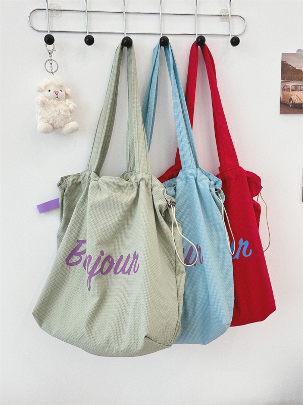 Poliesterska Tote torba, gradski stil, vertikalni kvadratni oblik, velika zapremina, otvoreni gornji dio, dvostruke naramenice (poliester; vertikalni kvadratni oblik; velika zapremina; otvoreni gornji dio; dvostruke naramenice)
