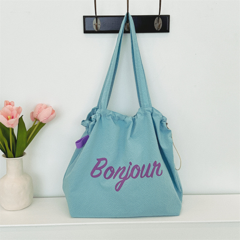 Poliesterska Tote torba, gradski stil, vertikalni kvadratni oblik, velika zapremina, otvoreni gornji dio, dvostruke naramenice (poliester; vertikalni kvadratni oblik; velika zapremina; otvoreni gornji dio; dvostruke naramenice)