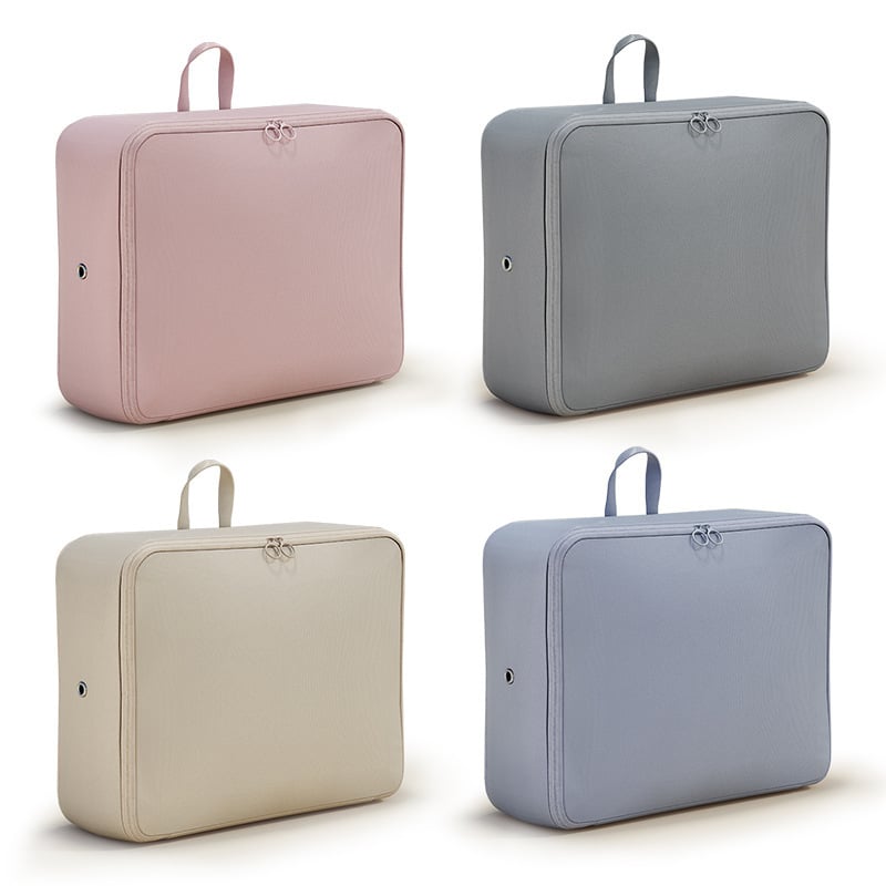 Geantă de depozitare a hainelor, formă cub, poliester, depozitare prin compresie, portabil pentru călătorii