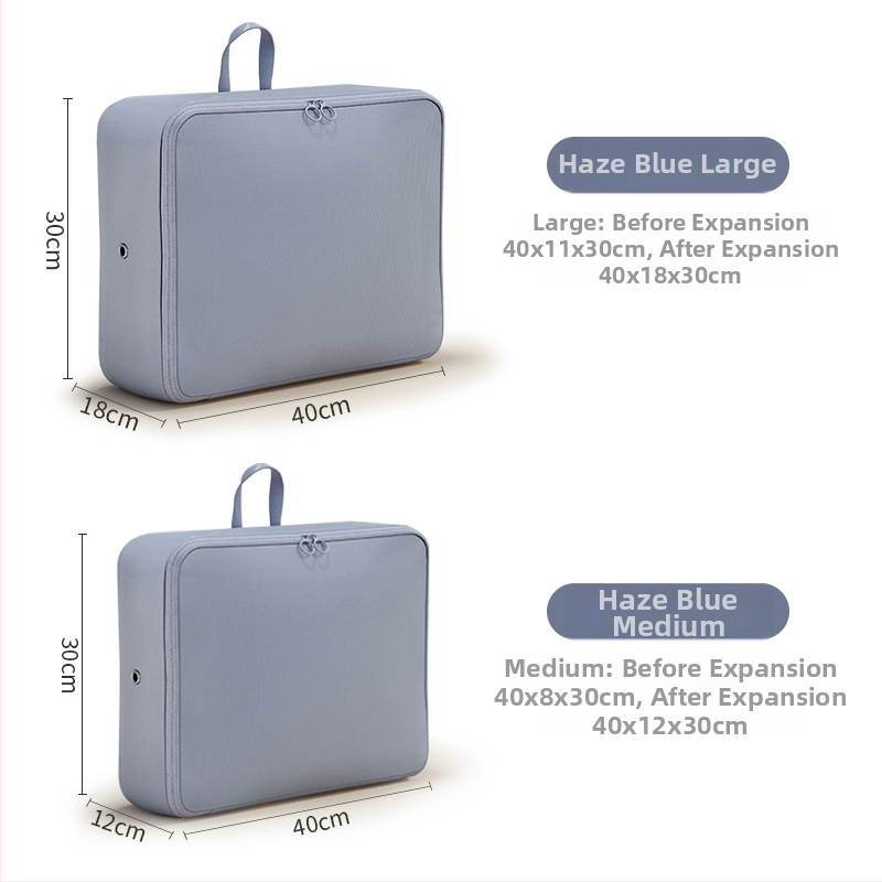 Geantă de depozitare a hainelor, formă cub, poliester, depozitare prin compresie, portabil pentru călătorii