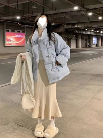 Púšový kabát s Chenille látkou, hrubý, obsah peria 51–55%, ultra krátka dĺžka ≤40 cm