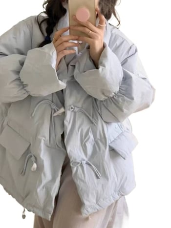 Púšový kabát s Chenille látkou, hrubý, obsah peria 51–55%, ultra krátka dĺžka ≤40 cm