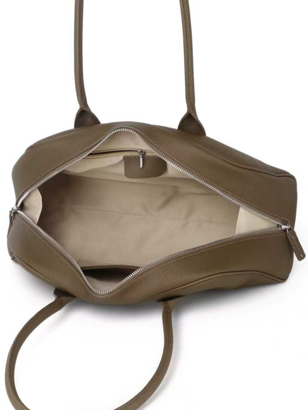 Torba baguette od prave kože, na rame, elegantna ženska torba