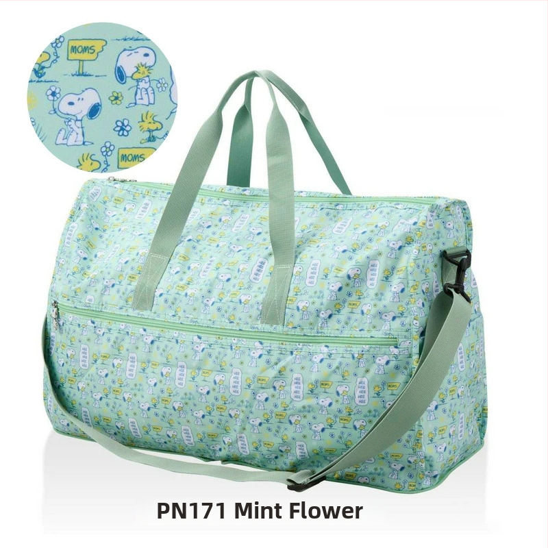 Duffel torba za putovanje, 36-55L, Oxford platno, sklopiva, uzorak anime crtani, gradski minimalistički stil, unisex