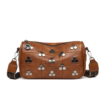 Geantă crossbody tip pernă din țesătură de înaltă calitate, închidere cu fermoar, buzunare interne pentru telefon și documente, căptușeală poliester