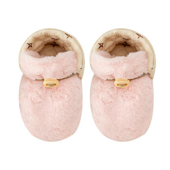 Новородени чорапки-ботушки с подплата от флис, дебели, мека антихлъзгаща подметка за зима