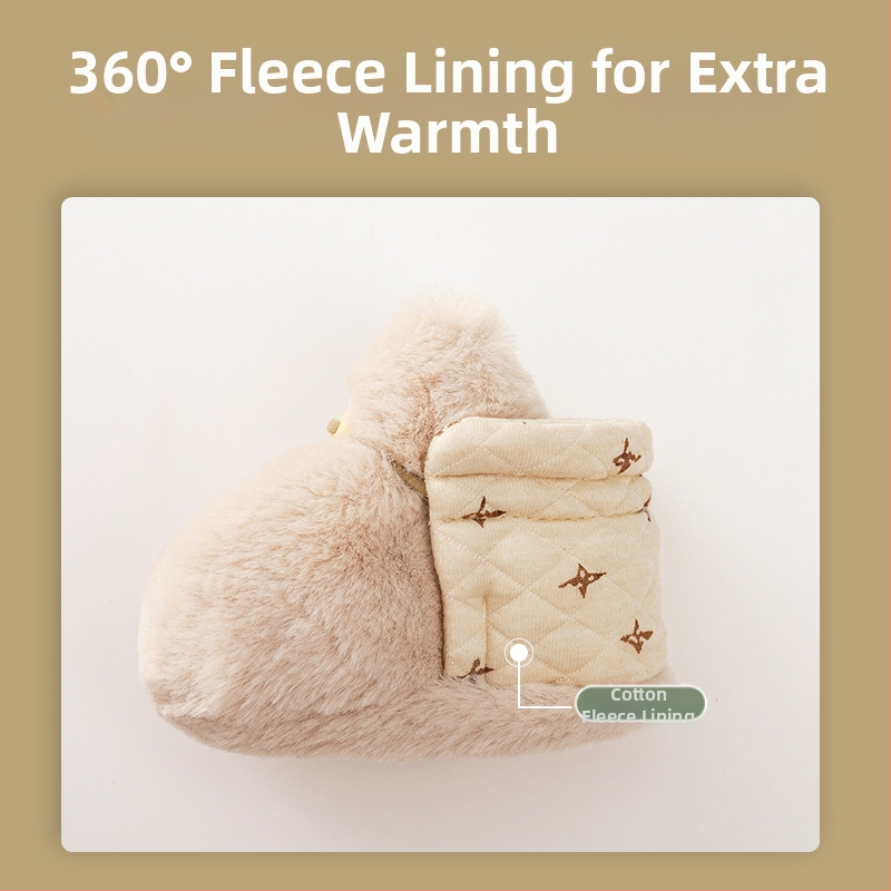 Новородени чорапки-ботушки с подплата от флис, дебели, мека антихлъзгаща подметка за зима