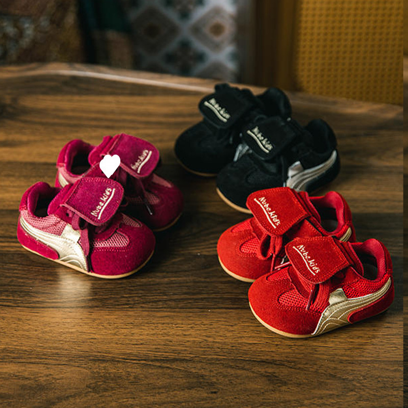 Dječje sportske tenisice – unisex, Velcro zatvaranje, gornjište od mikrovlakana, sportski stil, protuklizna potplat, zadržavaju toplinu (jesen 2024)