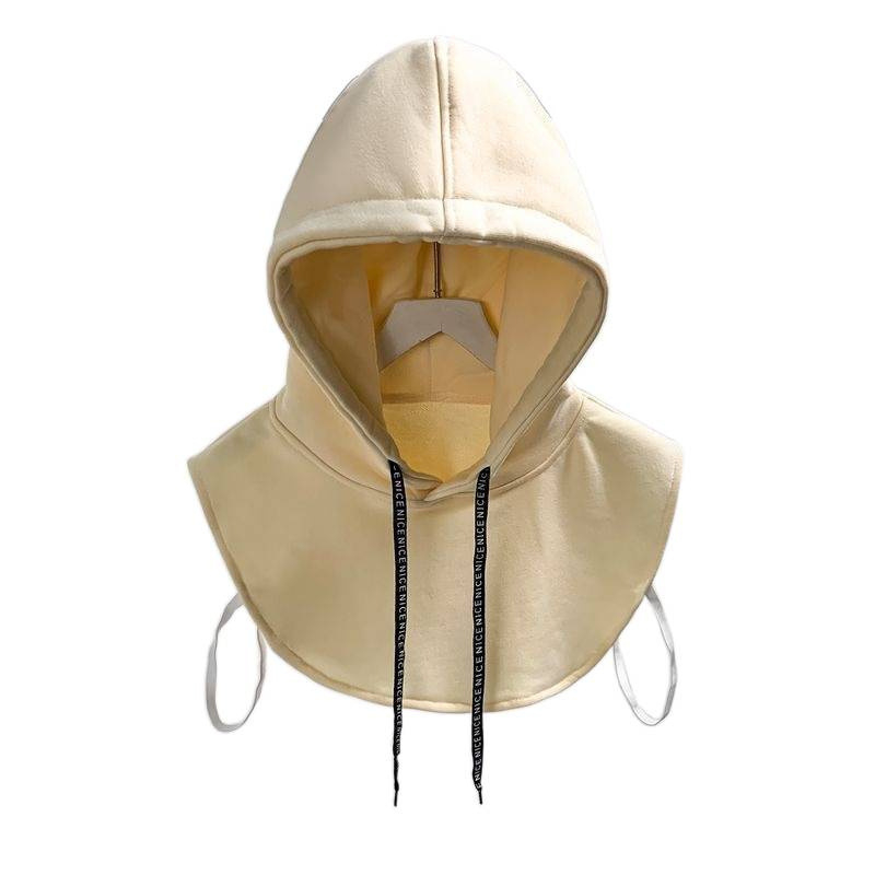 Hanorac pentru copii cu glugă, guler fals detașabil, căptușit cu fleece, din poliester, pentru primăvara 2025