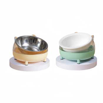 Είδη Διατροφής για Κατοικίδια — κεραμικό μπολ φαγητού κατά της ανατροπής για χάμστερ και τροφοδότης από ανοξείδωτο χάλυβα για μικρά ζώα