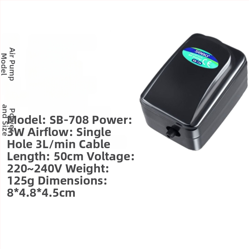 Songbao akváriumi oxigénpumpa, dugaszolható, otthoni használatra (Brand: Songbao; Import: No; Market: Other)