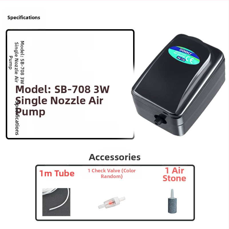 Songbao akváriumi oxigénpumpa, dugaszolható, otthoni használatra (Brand: Songbao; Import: No; Market: Other)