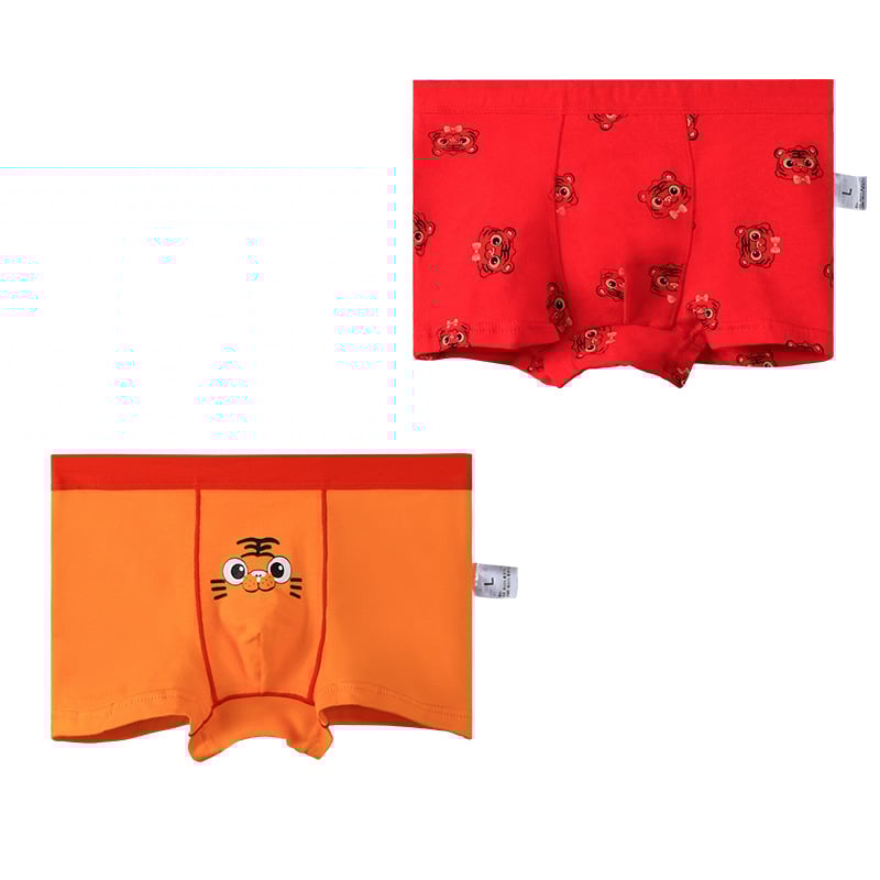 Boxeri din bumbac pentru băieți, cu imprimeu desen animat – lenjerie de vară moale, 95% bumbac, pentru 3–8 ani