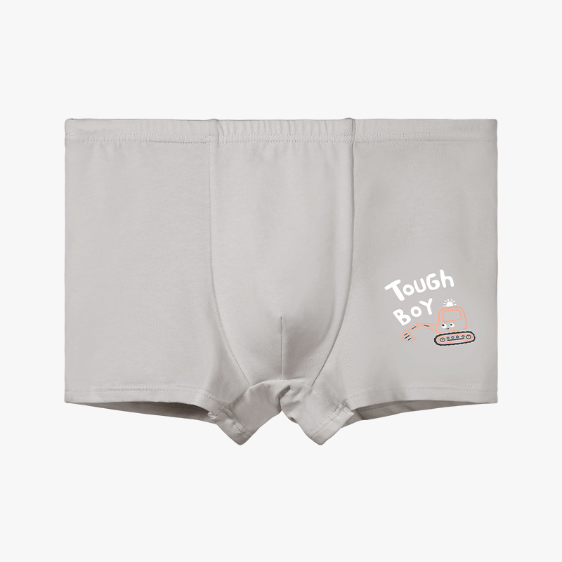 Boxeri din bumbac pentru băieți, cu imprimeu desen animat – lenjerie de vară moale, 95% bumbac, pentru 3–8 ani