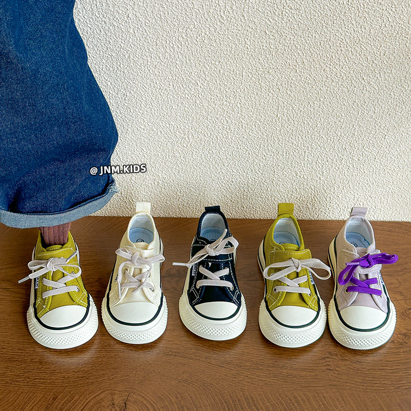 Mango Head pantofi copii din pânză – low-top, închidere Velcro, parte superioară din pânză, talpă din cauciuc antiderapant, căptușeală din bumbac