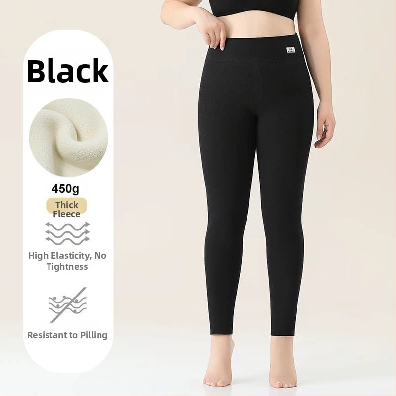 Κολάν για γυναίκες από βαμβάκι με φλις επένδυση, ριγέ σχέδιο, υψηλής μέσης, πλήρους μήκους, βαμβάκι-ελαστάν ύφασμα