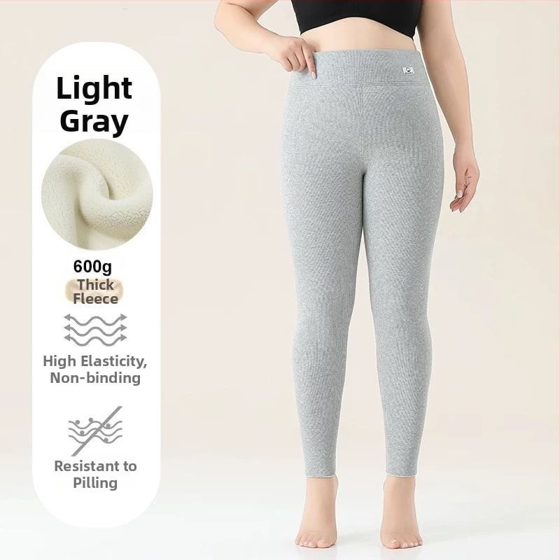 Κολάν για γυναίκες από βαμβάκι με φλις επένδυση, ριγέ σχέδιο, υψηλής μέσης, πλήρους μήκους, βαμβάκι-ελαστάν ύφασμα