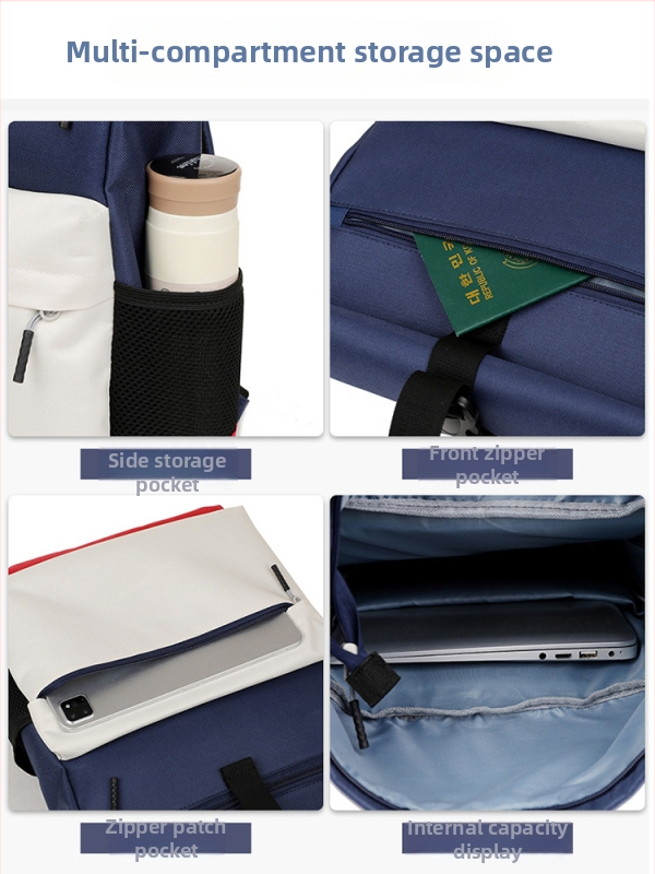 Heart of Kindness Oxford tkanina studentski ruksak – unisex, gradski jednostavan stil, stražnji panel s fiziološkom zakrivljenosti; prozračan, ultralak, antibakterijski, otporan na habanje; podstava od poliester