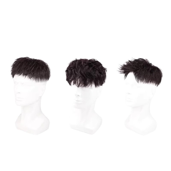 Patch păr masculin – păr real uman, țesut semi-artizanal, poate fi vopsit, Model Hair Patch