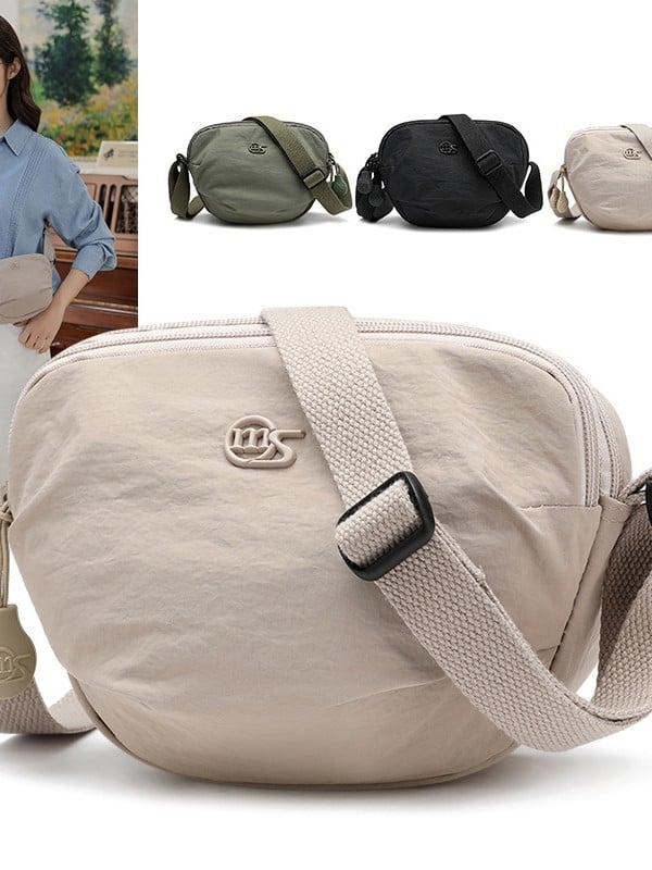 Ženska crossbody torba od Oxford platna, nylon podstava, zatvaranje na zip, unutarnja džep s zipom, trodimenzionalni dizajn