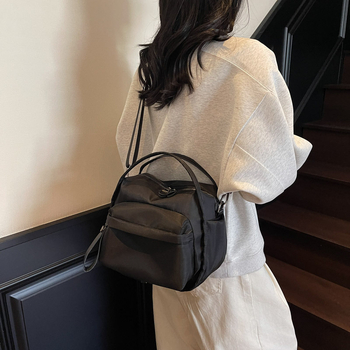 Vinido Ženska Crossbody Torba - Oxford Tkanina, Zip Zatvaranje, Mekani Trodimenzionalni Vanjski Dizajn, Unutarnja Zip Zatvara, Džep za Telefon i ID, Urban Stil, Zima 2024
