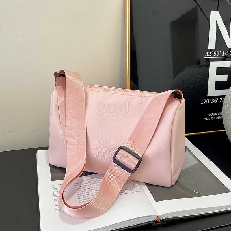 Sanaar Mala kvadratna crossbody torba, Oxford platno, horizontalni kvadratni oblik, zatvarač, unutarnja džep sa zatvaračem, poliester podstava