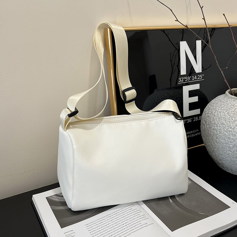 Sanaar Mala kvadratna crossbody torba, Oxford platno, horizontalni kvadratni oblik, zatvarač, unutarnja džep sa zatvaračem, poliester podstava