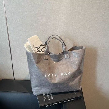PVC vodootporna Tote torba s Oxford presvlakom, džepovi za telefon i karticu identifikacije, magnetsko zatvaranje, horizontalni kvadratni oblik