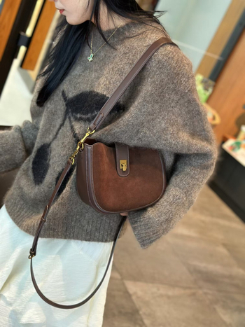 Ženska torba od prave kože, ulični stil, ovalni oblik, zatvarač na zip, koža prvog sloja
