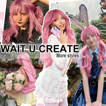 Hölgyeknek szóló hosszú, göndör paróka Qi frufruval, hőálló szálakból, mechanikus feldolgozás, modell 25003