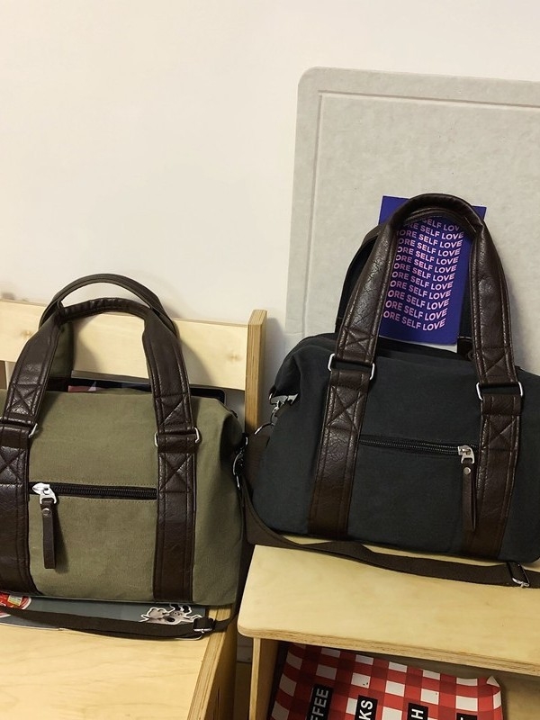 Unisex crossbody torba, oprano platno, gradski street style, velika kapaciteta, zatvaranje na zip i skriveni džep na zip