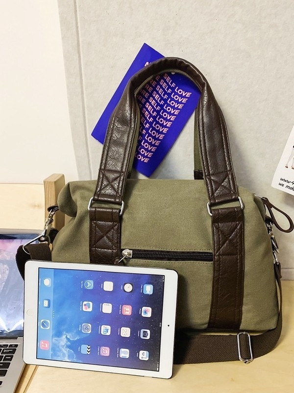 Unisex crossbody torba, oprano platno, gradski street style, velika kapaciteta, zatvaranje na zip i skriveni džep na zip