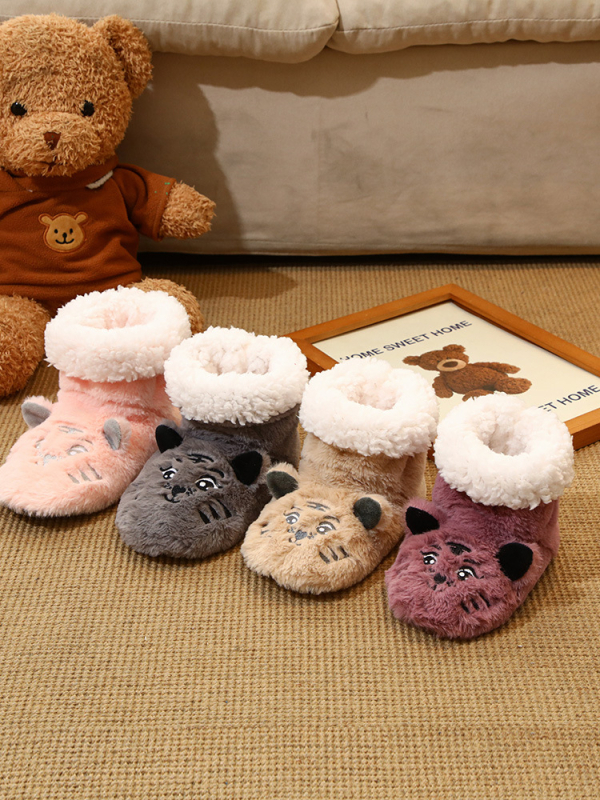 Παιδικές εσωτερικές κάλτσες δαπέδου, παχύτερες, αντιολισθητικές για εκμάθηση περπατήματος, πολυεστέρας, unisex, Άνοιξη 2024