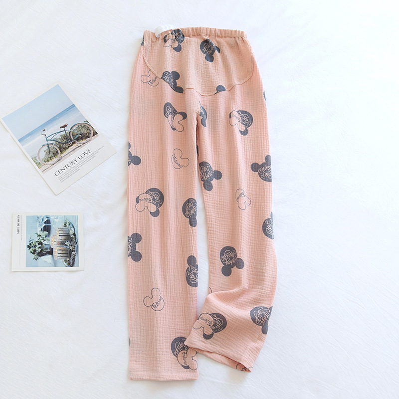 Παντελόνια εγκύων - ελεύθερη γραμμή, 100% βαμβάκι, υποστήριξη κοιλιάς, ελαφρύ ύφασμα