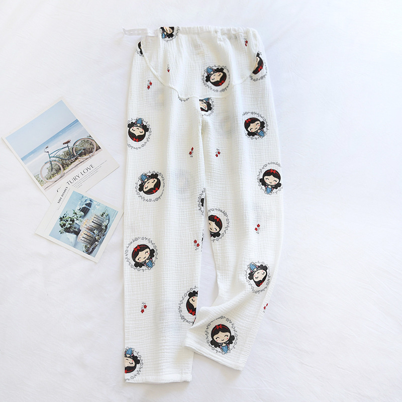 Παντελόνια εγκύων - ελεύθερη γραμμή, 100% βαμβάκι, υποστήριξη κοιλιάς, ελαφρύ ύφασμα