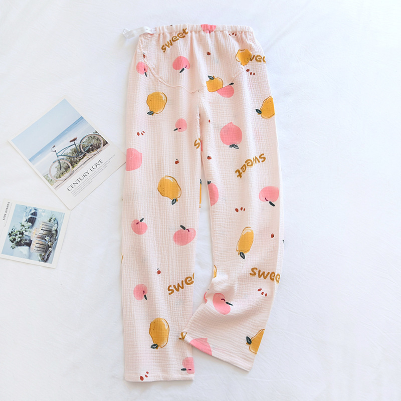 Παντελόνια εγκύων - ελεύθερη γραμμή, 100% βαμβάκι, υποστήριξη κοιλιάς, ελαφρύ ύφασμα