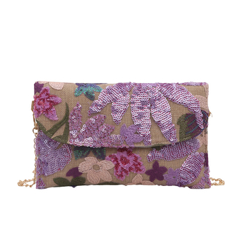 Geantă plic, stil street-trend din nylon, crossbody, formă orizontal pătrată, fermoar