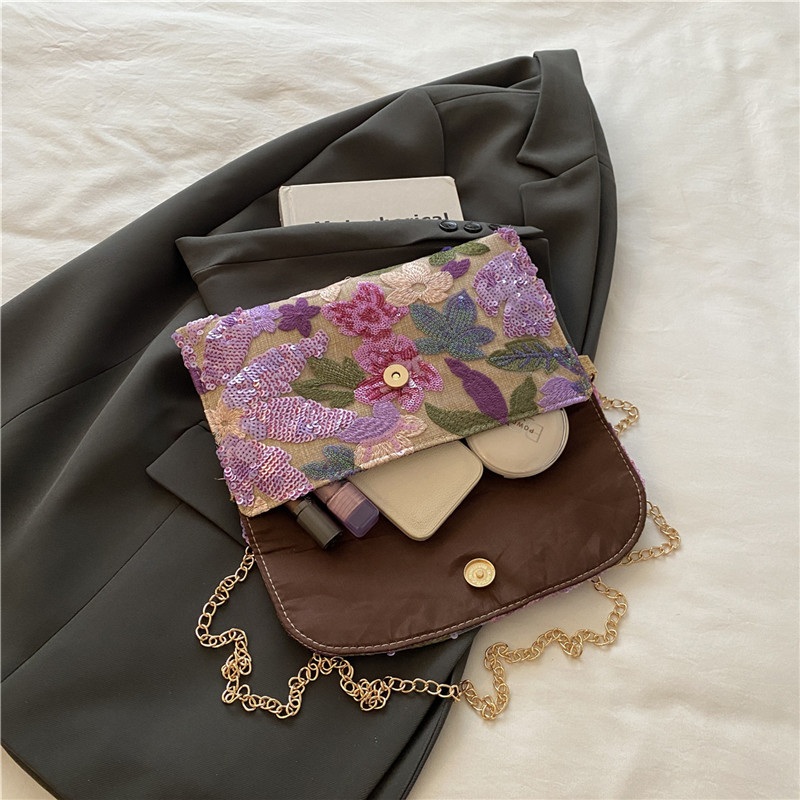 Geantă plic, stil street-trend din nylon, crossbody, formă orizontal pătrată, fermoar