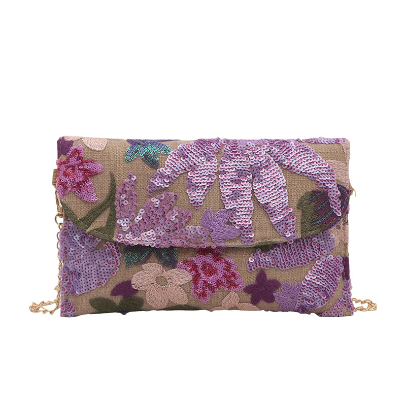 Geantă plic, stil street-trend din nylon, crossbody, formă orizontal pătrată, fermoar