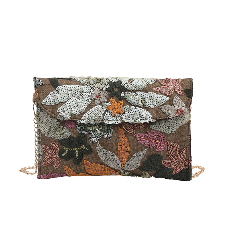 Geantă plic, stil street-trend din nylon, crossbody, formă orizontal pătrată, fermoar