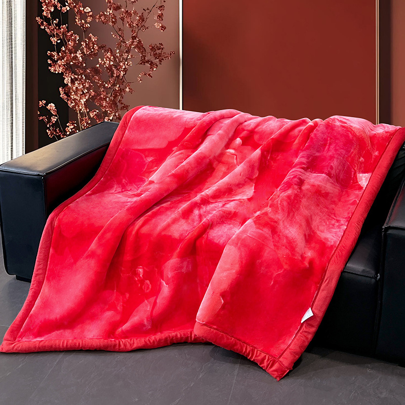 Flanel deka – uzorak biljaka i cvijeća, 300–500 g, za sve sezone, skandinavski stil