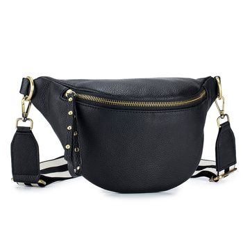 Geantă talie și crossbody în stil Urban Simplicity | Piele naturală, piele din primul strat, căptușeală poliester, buzunare interioare: buzunar cu fermoar, buzunar pentru telefon, buzunar pentru card de identificare