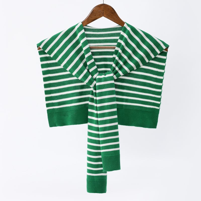 Top tricotat cu model dungi, țesătură simplă, fir core-spun, cald