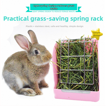 Θήκη γρασιδιού για μικρά θηλαστικά — εξωτερική, με ελατήριο, κατά της σπατάλης και κατά του γρασιδιού