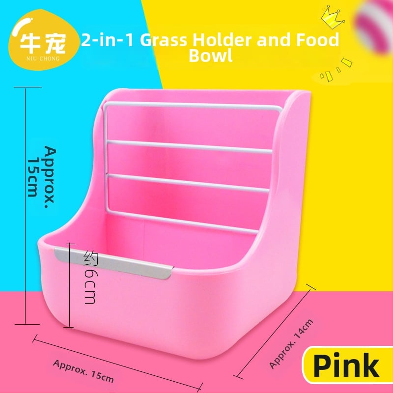 Θήκη γρασιδιού για μικρά θηλαστικά — εξωτερική, με ελατήριο, κατά της σπατάλης και κατά του γρασιδιού