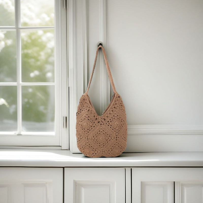 Tote torba – rodno neutralan stil, pamuk, torba za podlakticu, cilindrični oblik, zatvarač