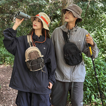 Geantă pentru piept, nailon, respirabilă, unisex, stil stradal, toamnă 2025